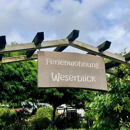 Ferienwohnung Weserblick Polle Eksteriør bilde